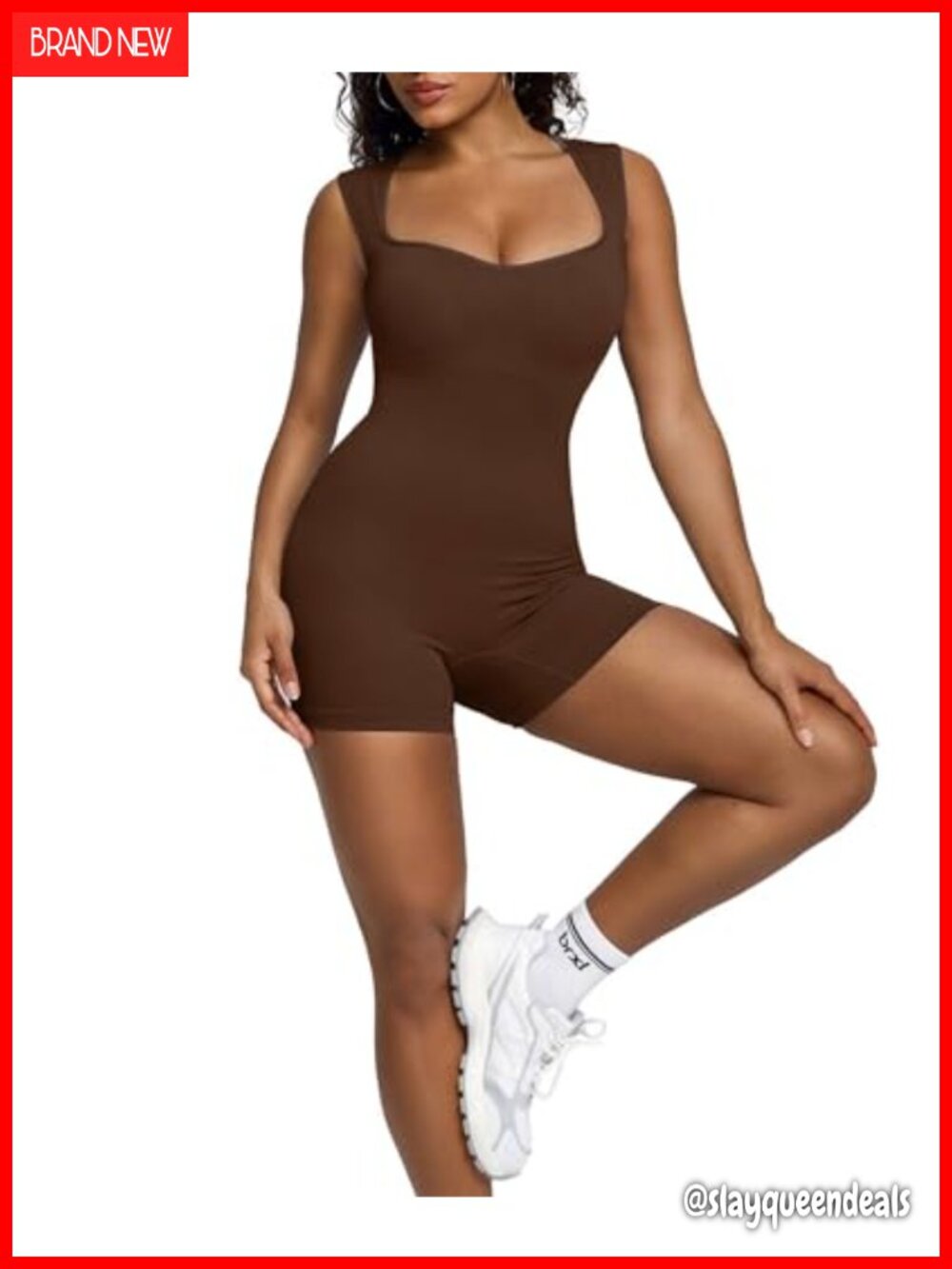 Seamless Compression Short Jumpsuit Built-In Bra Shapewear Yoga One Piece